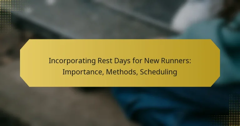 Incorporating Rest Days for New Runners: Importance, Methods, Scheduling