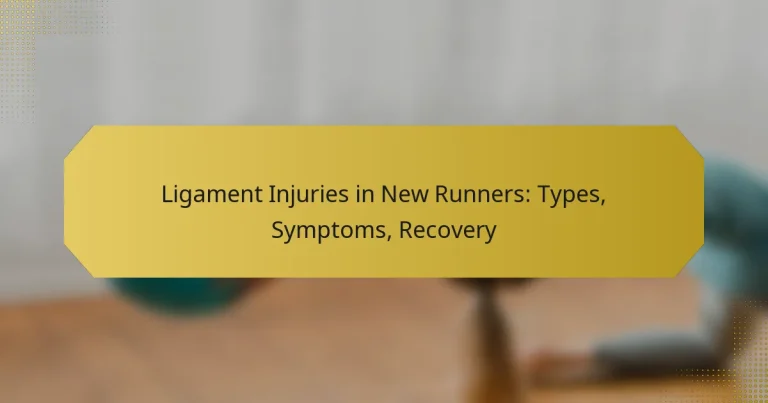 Ligament Injuries in New Runners: Types, Symptoms, Recovery