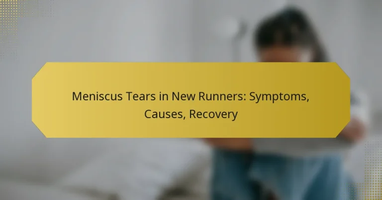 Meniscus Tears in New Runners: Symptoms, Causes, Recovery