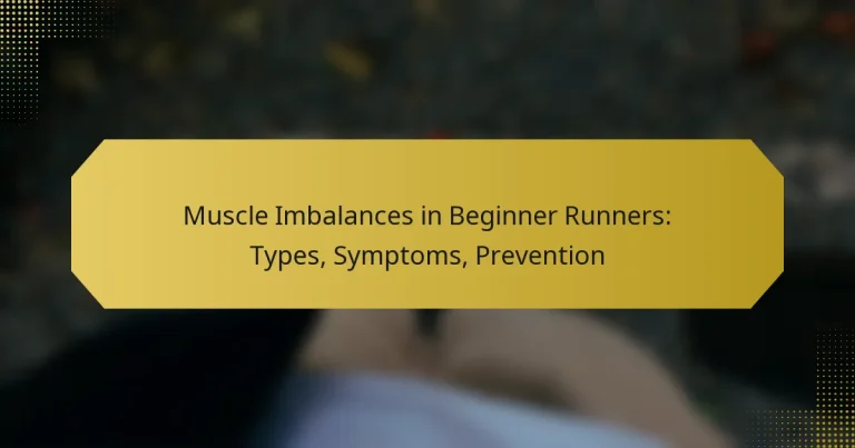 Muscle Imbalances in Beginner Runners: Types, Symptoms, Prevention