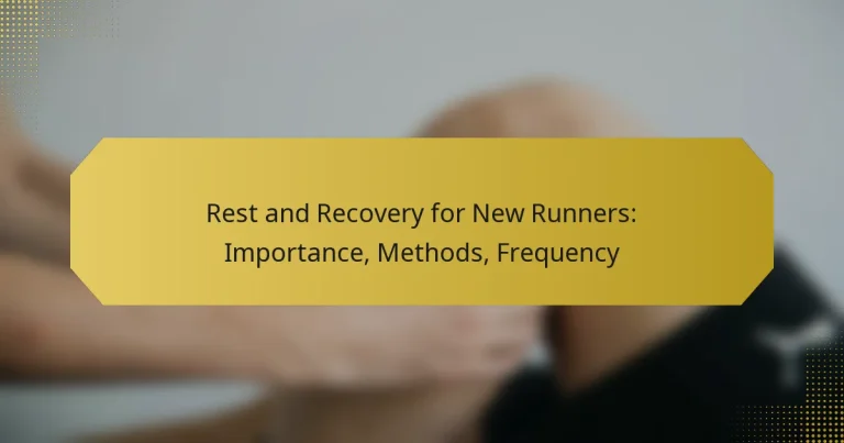 Rest and Recovery for New Runners: Importance, Methods, Frequency