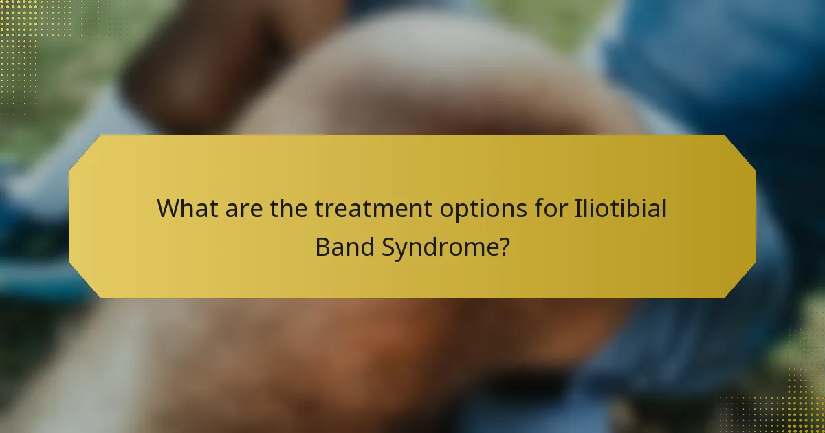 What are the treatment options for Iliotibial Band Syndrome?